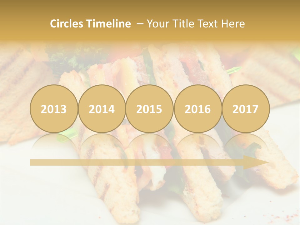 Isolated Mustard Breakfast PowerPoint Template