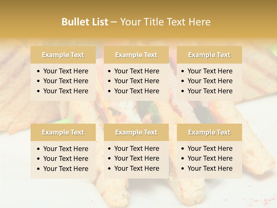 Isolated Mustard Breakfast PowerPoint Template