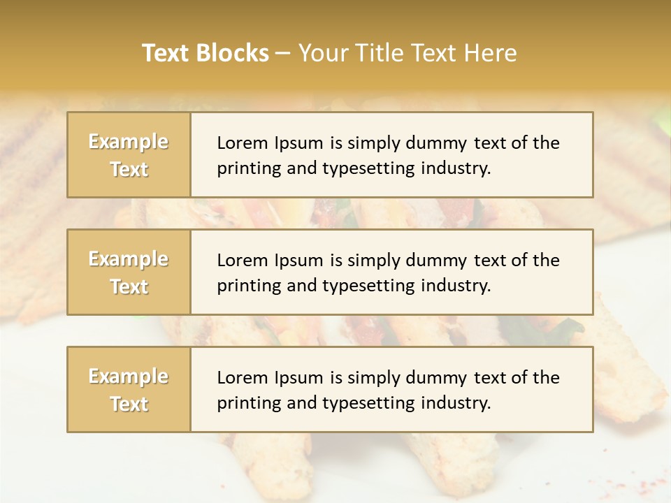Isolated Mustard Breakfast PowerPoint Template