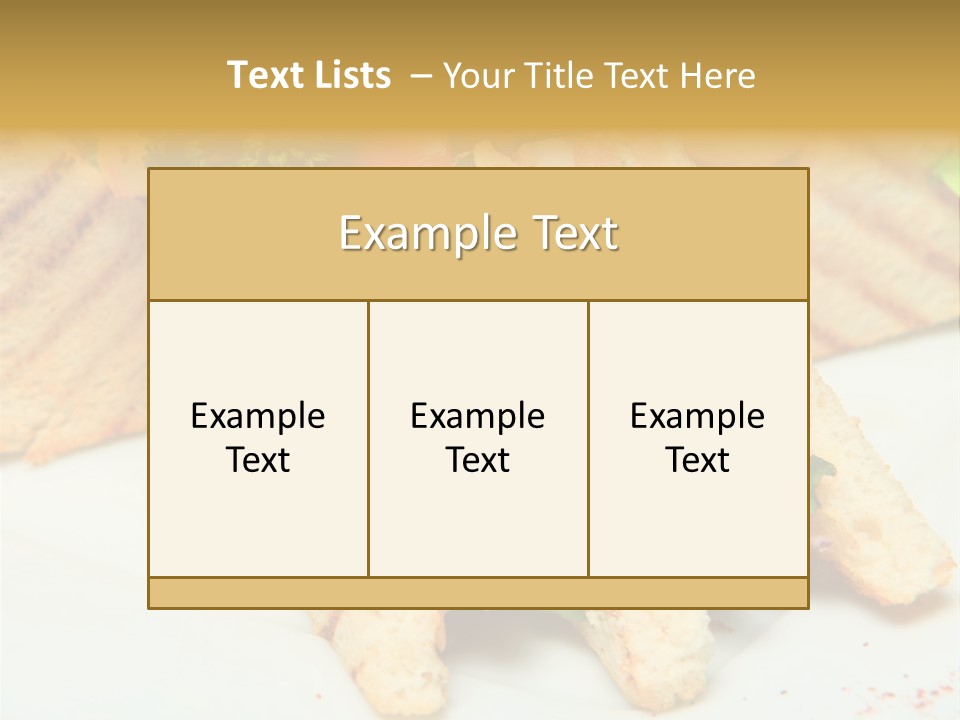 Isolated Mustard Breakfast PowerPoint Template