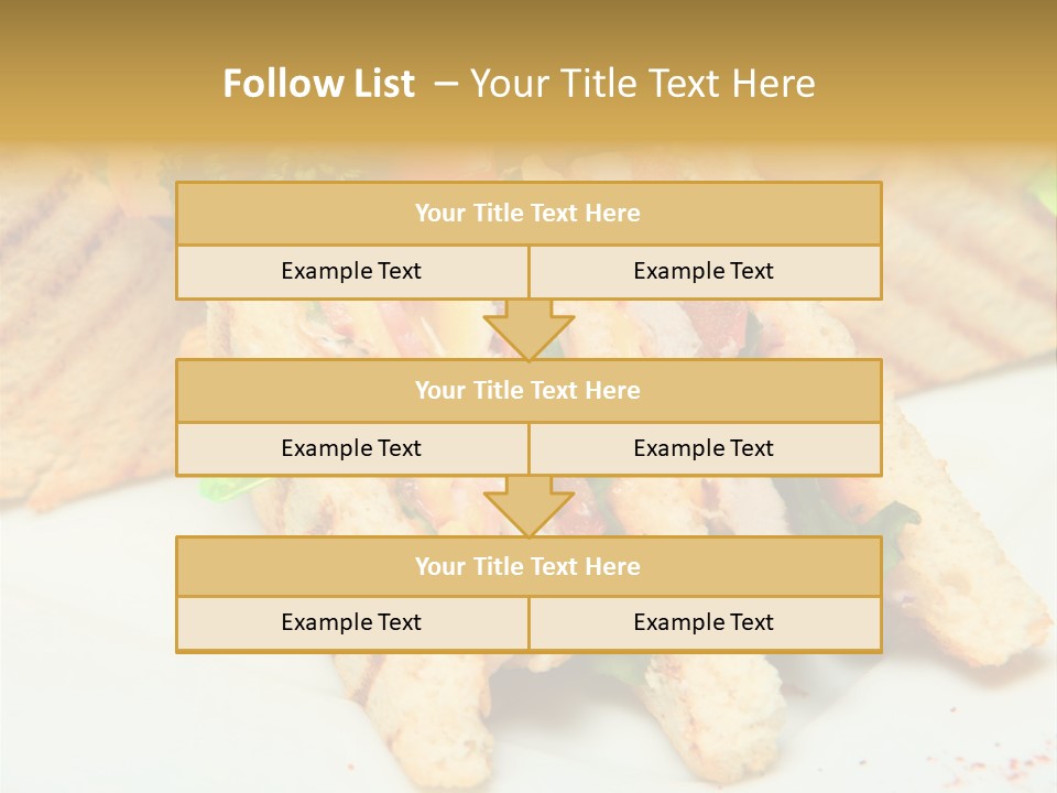 Isolated Mustard Breakfast PowerPoint Template