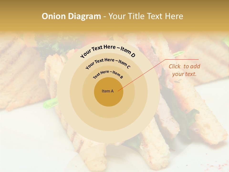 Isolated Mustard Breakfast PowerPoint Template