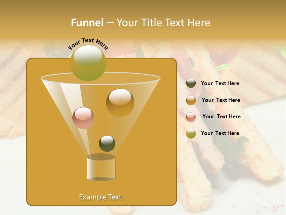 Isolated Mustard Breakfast PowerPoint Template