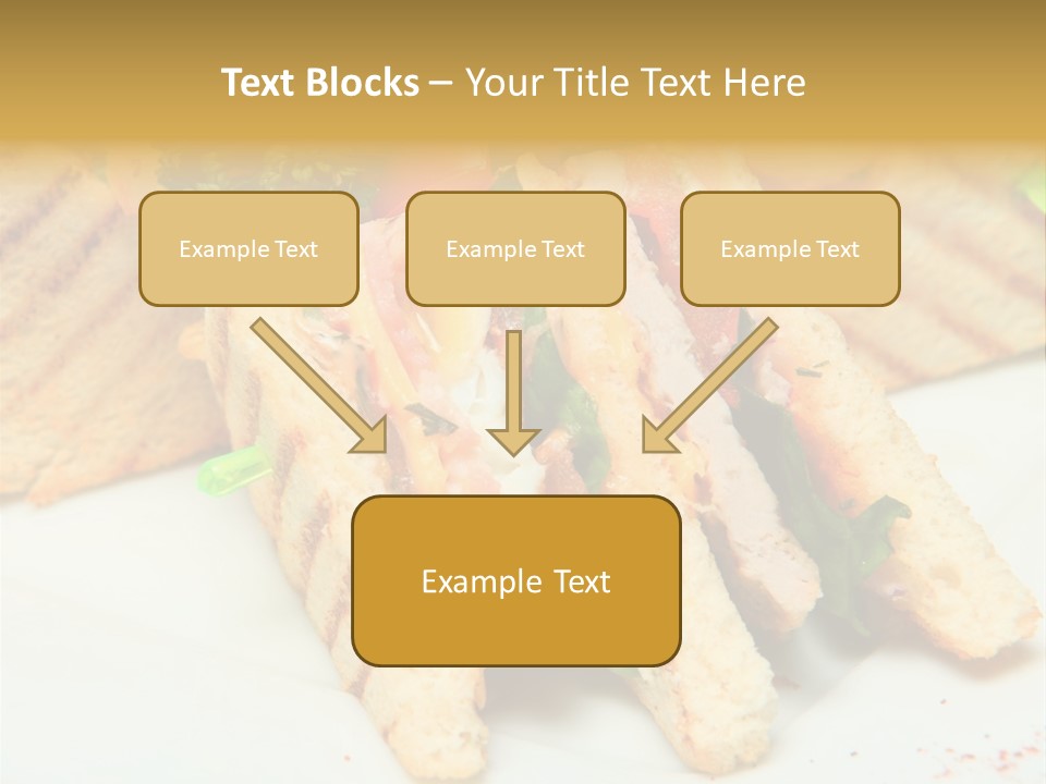 Isolated Mustard Breakfast PowerPoint Template
