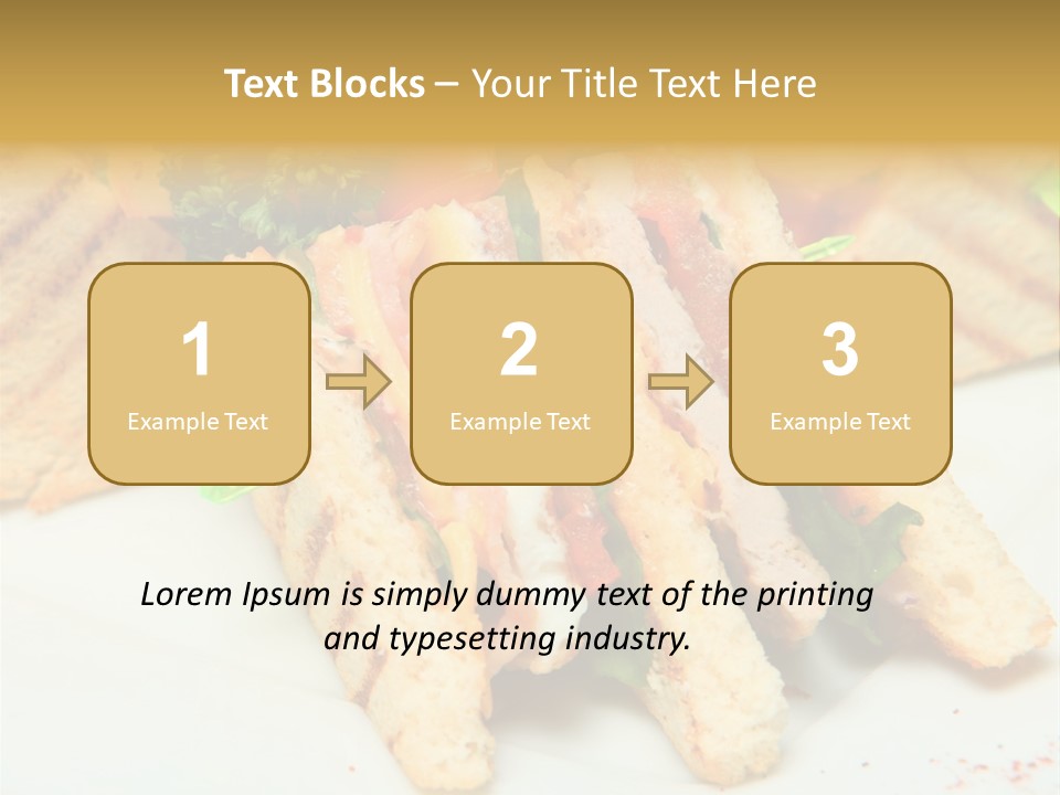 Isolated Mustard Breakfast PowerPoint Template