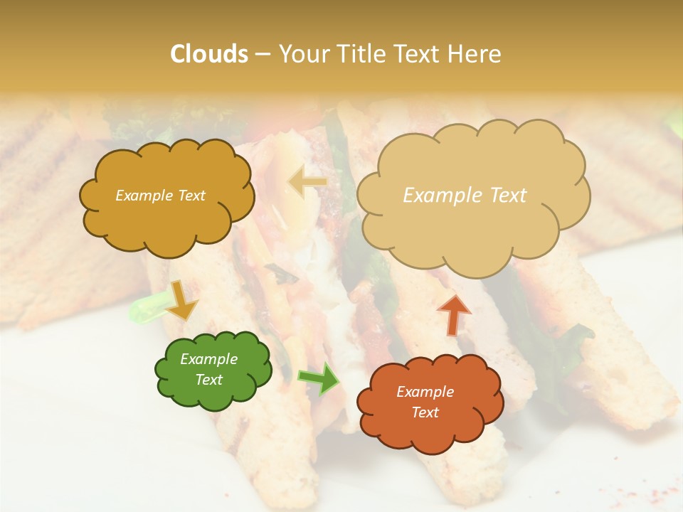 Isolated Mustard Breakfast PowerPoint Template