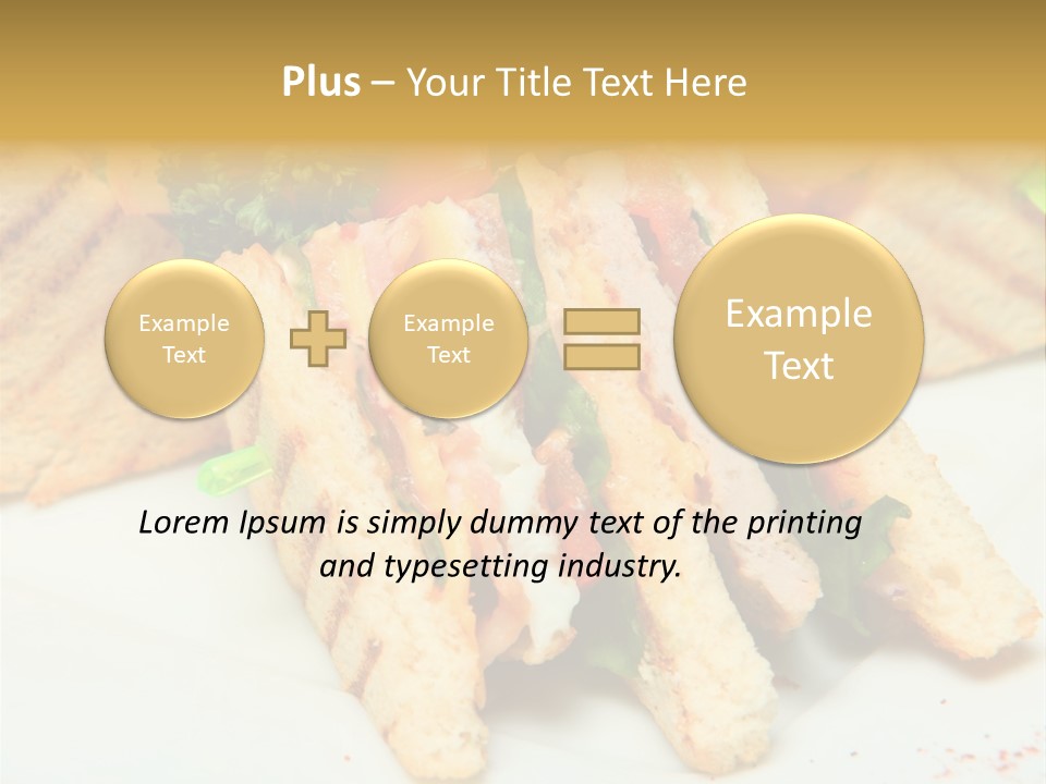 Isolated Mustard Breakfast PowerPoint Template