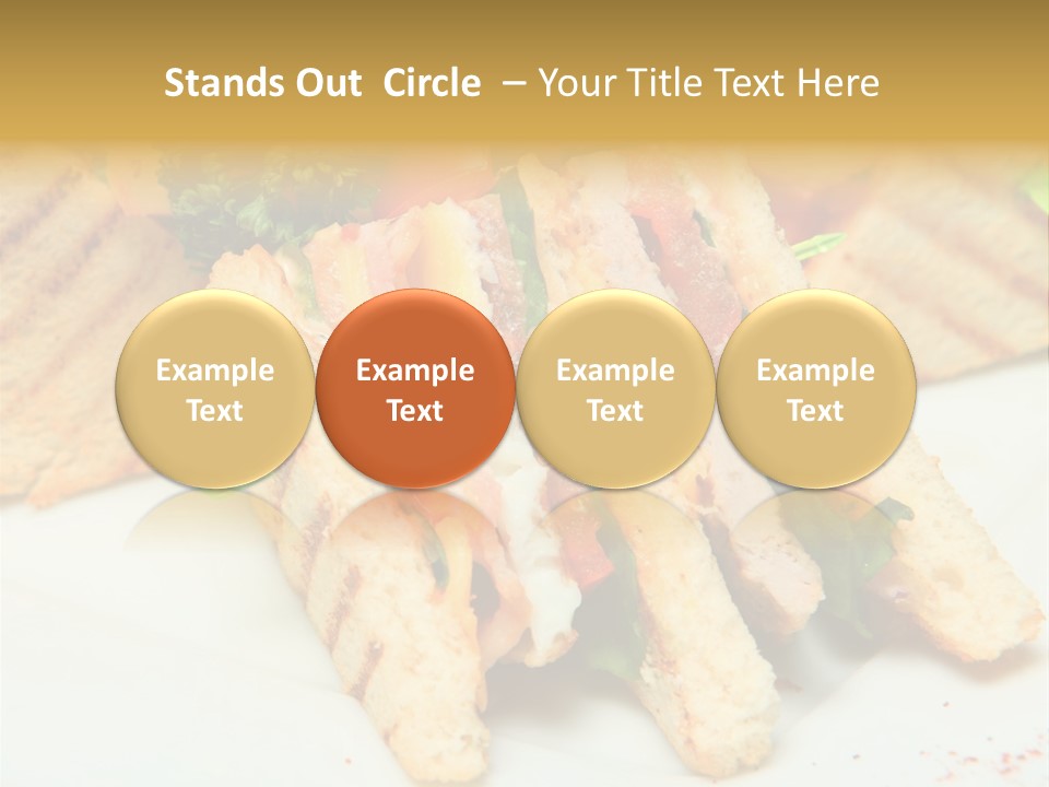 Isolated Mustard Breakfast PowerPoint Template