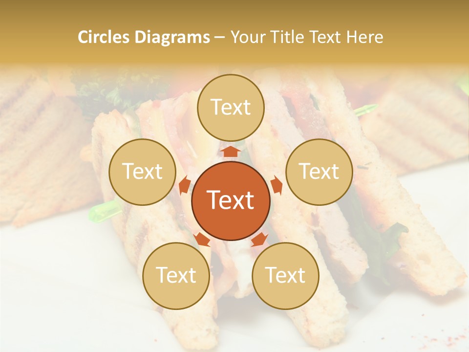 Isolated Mustard Breakfast PowerPoint Template