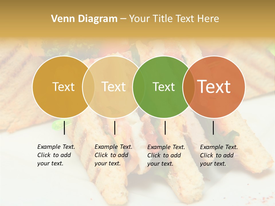 Isolated Mustard Breakfast PowerPoint Template