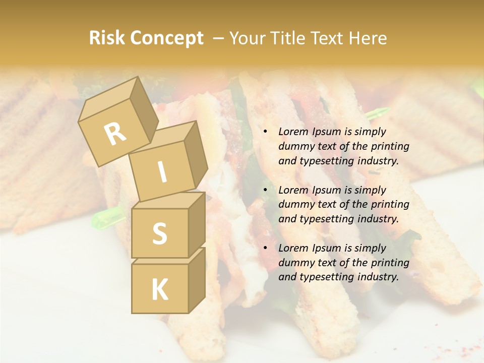 Isolated Mustard Breakfast PowerPoint Template