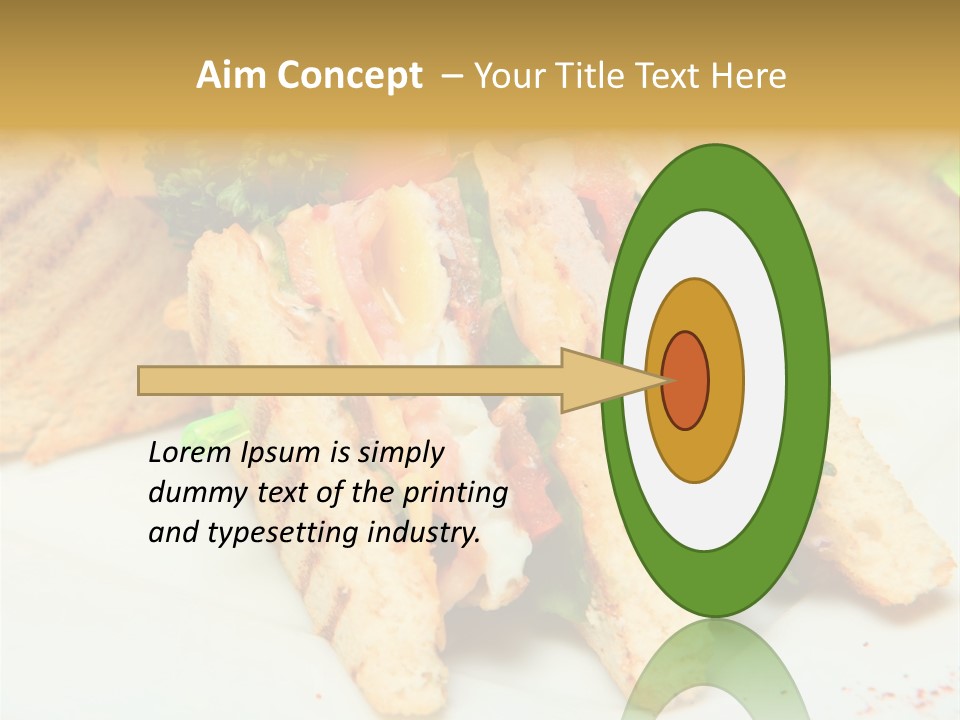 Isolated Mustard Breakfast PowerPoint Template