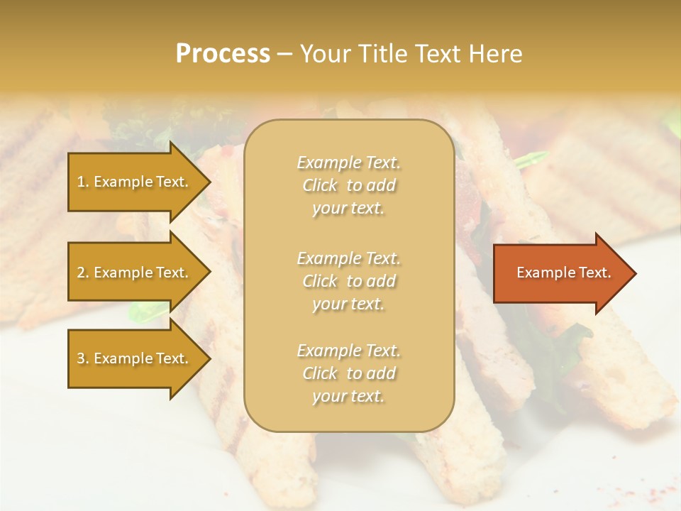 Isolated Mustard Breakfast PowerPoint Template