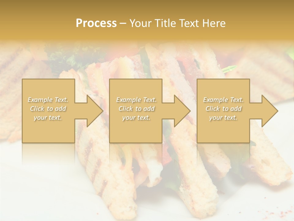 Isolated Mustard Breakfast PowerPoint Template