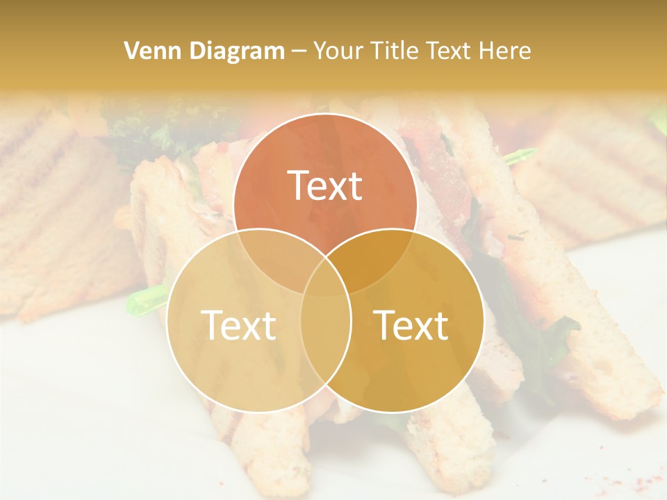 Isolated Mustard Breakfast PowerPoint Template