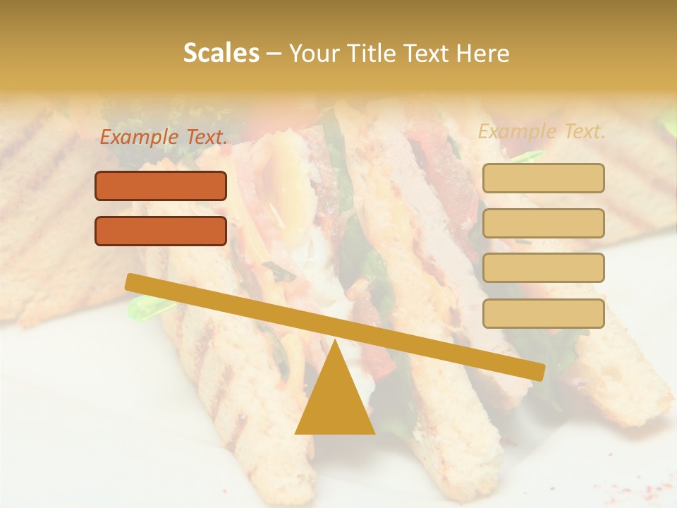 Isolated Mustard Breakfast PowerPoint Template