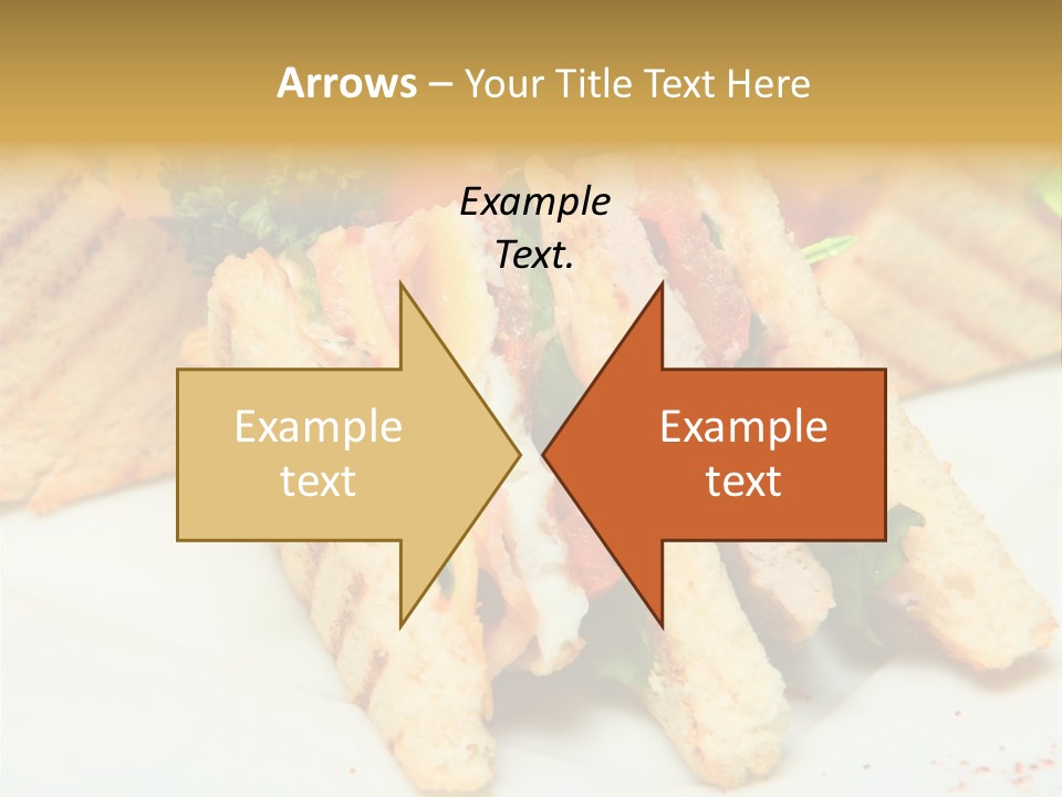 Isolated Mustard Breakfast PowerPoint Template