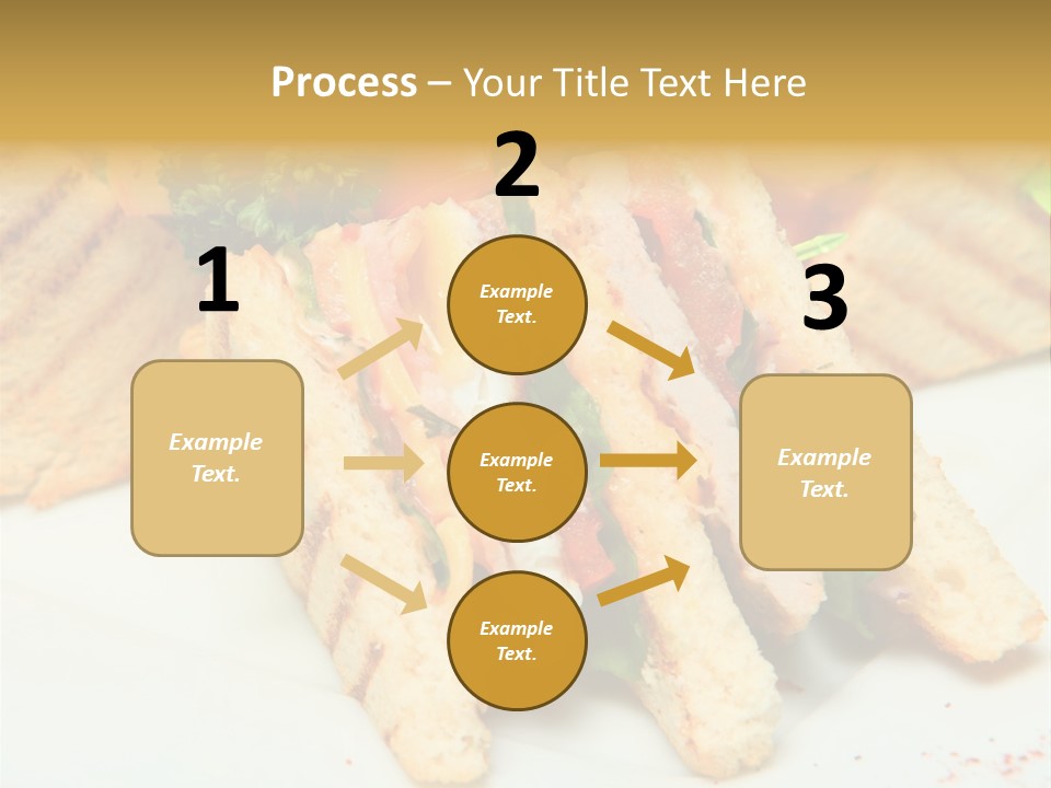 Isolated Mustard Breakfast PowerPoint Template