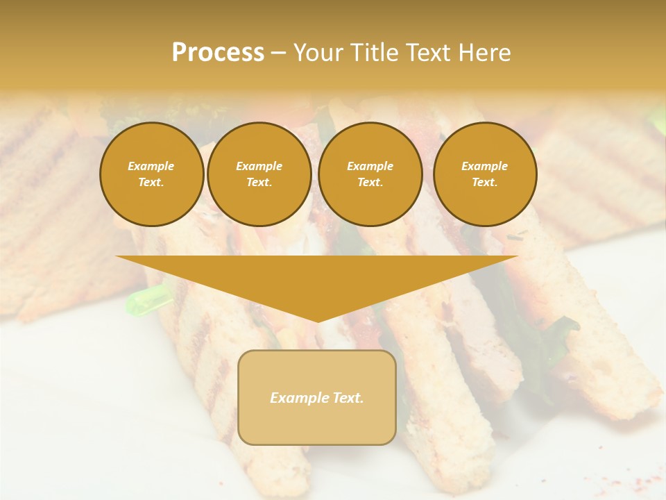 Isolated Mustard Breakfast PowerPoint Template