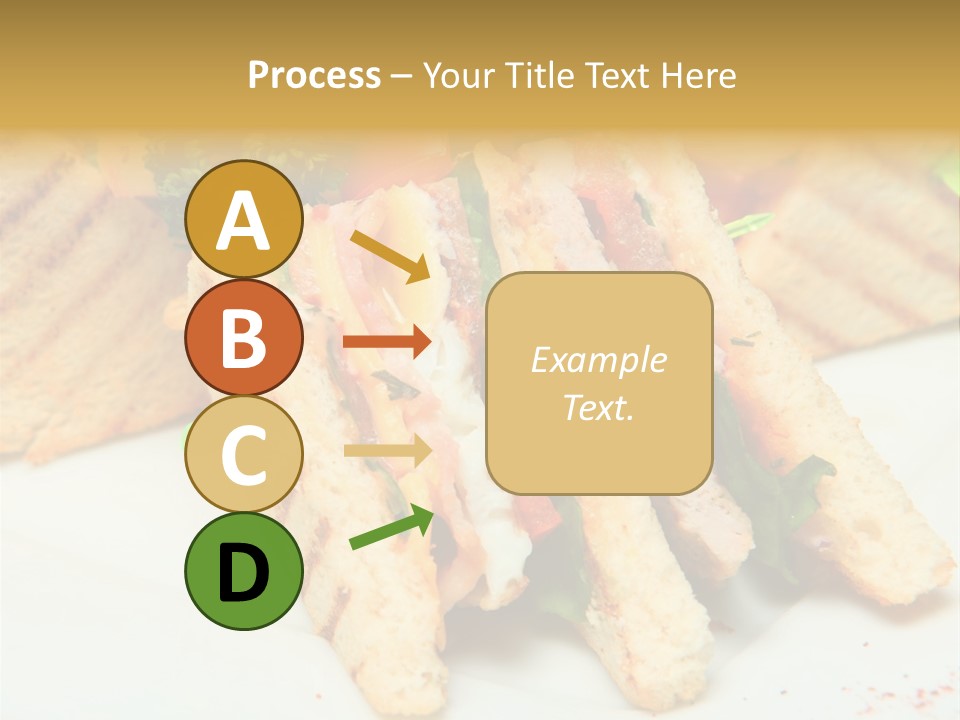 Isolated Mustard Breakfast PowerPoint Template