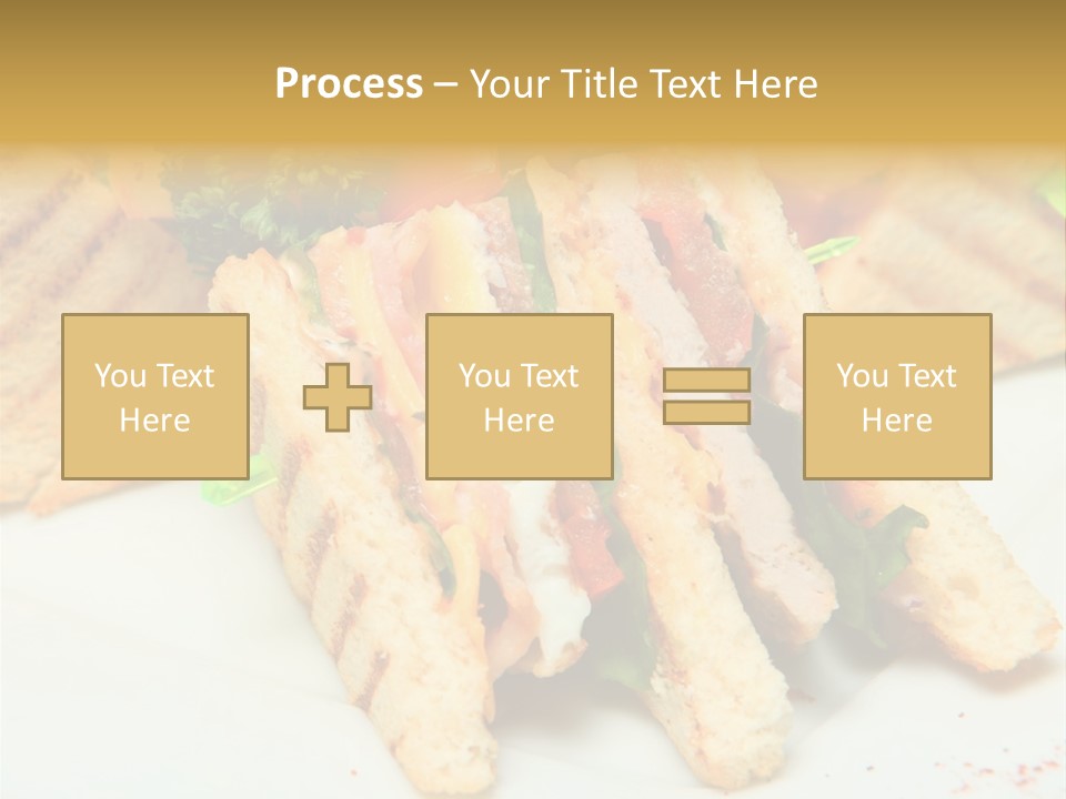 Isolated Mustard Breakfast PowerPoint Template