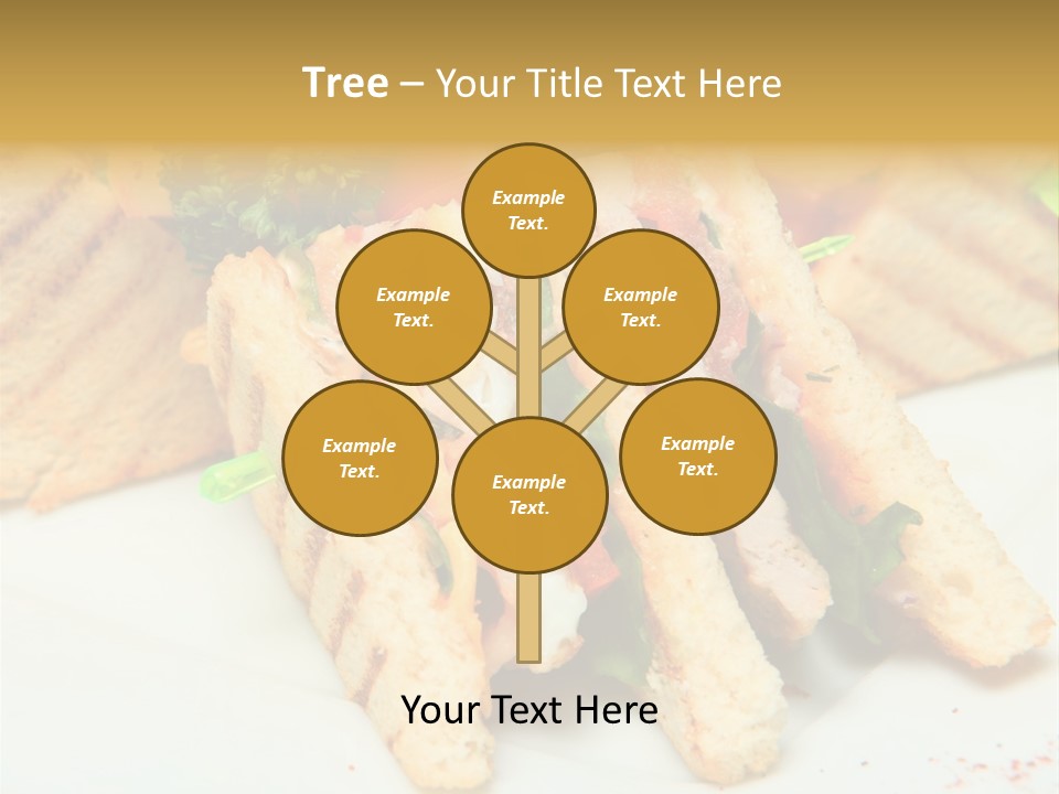 Isolated Mustard Breakfast PowerPoint Template