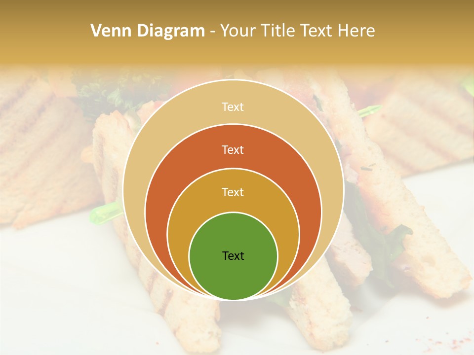 Isolated Mustard Breakfast PowerPoint Template