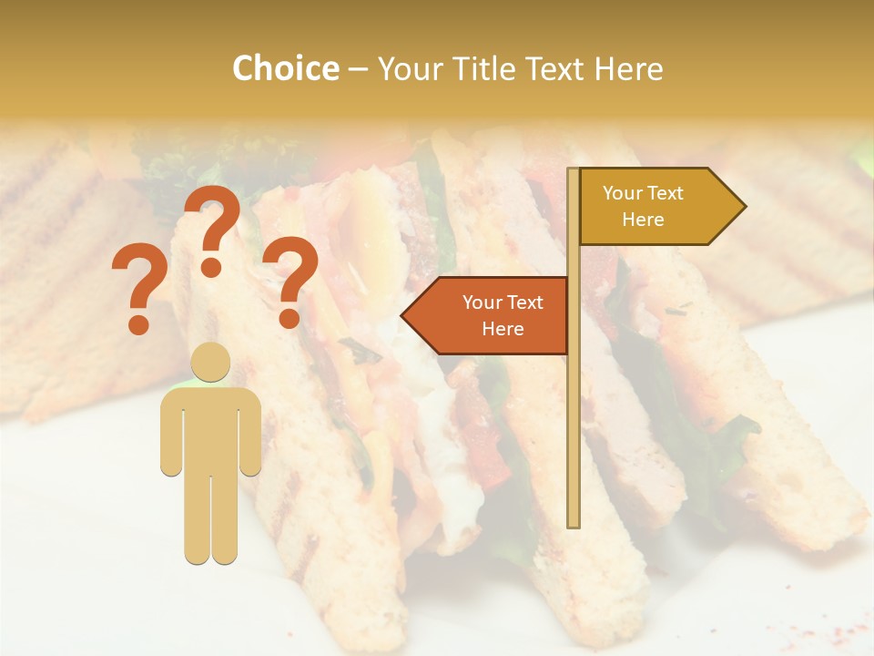 Isolated Mustard Breakfast PowerPoint Template