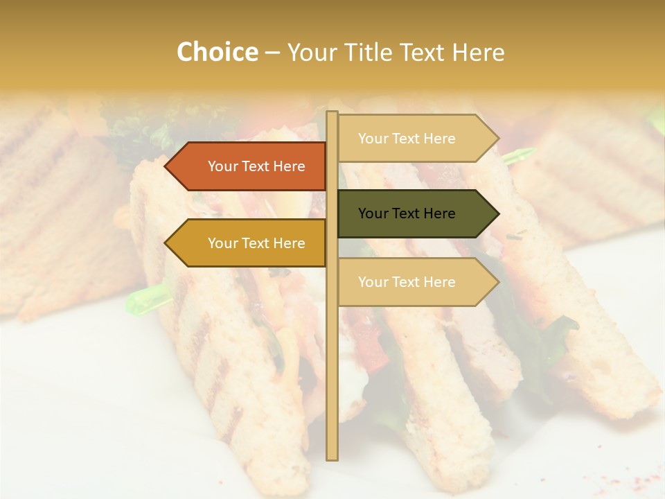 Isolated Mustard Breakfast PowerPoint Template