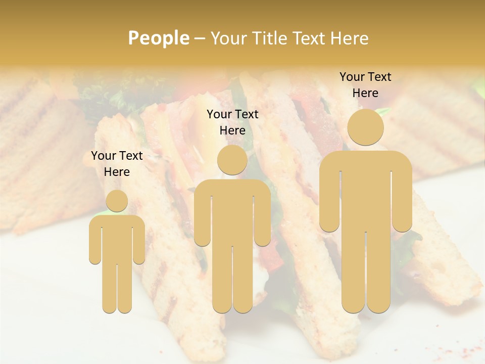 Isolated Mustard Breakfast PowerPoint Template