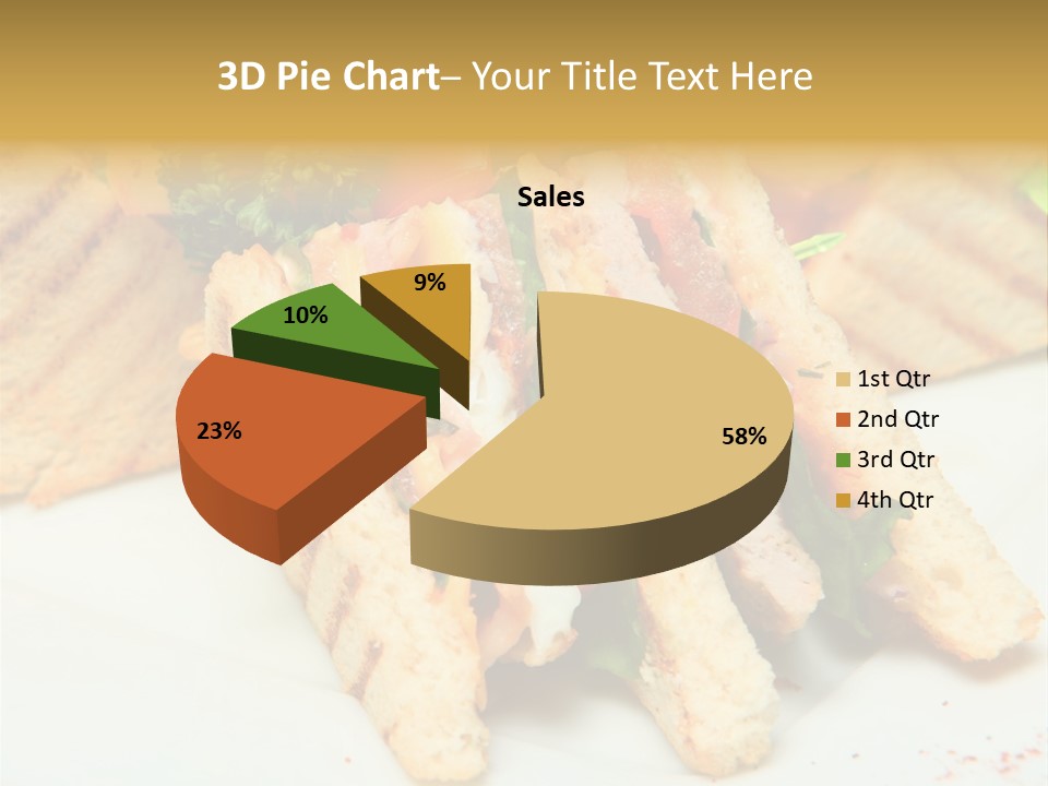 Isolated Mustard Breakfast PowerPoint Template