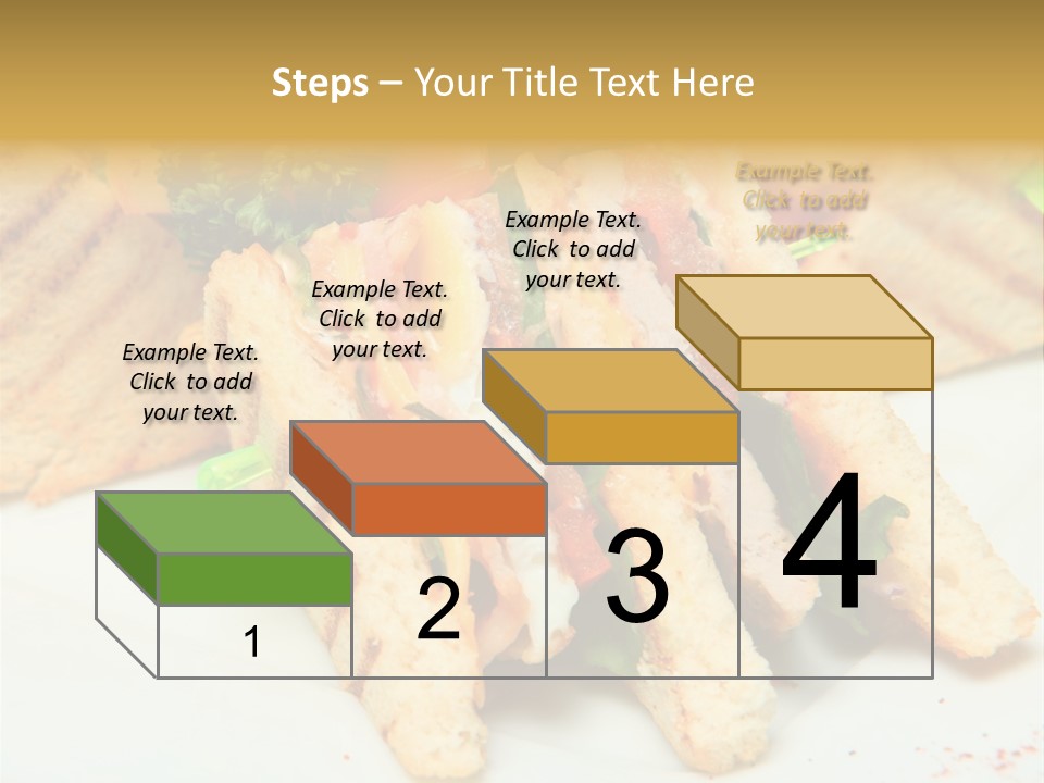 Isolated Mustard Breakfast PowerPoint Template
