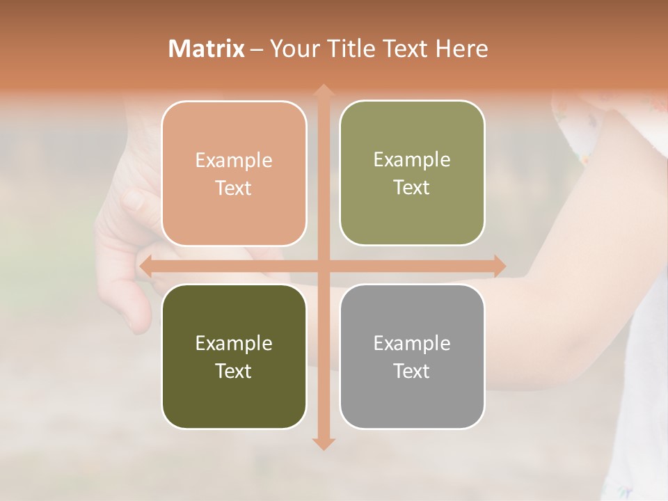 Childhood Hand Together PowerPoint Template