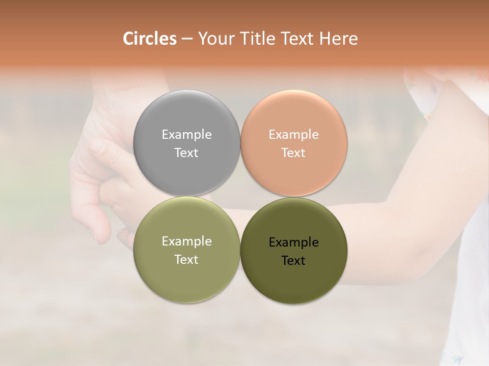 Childhood Hand Together PowerPoint Template