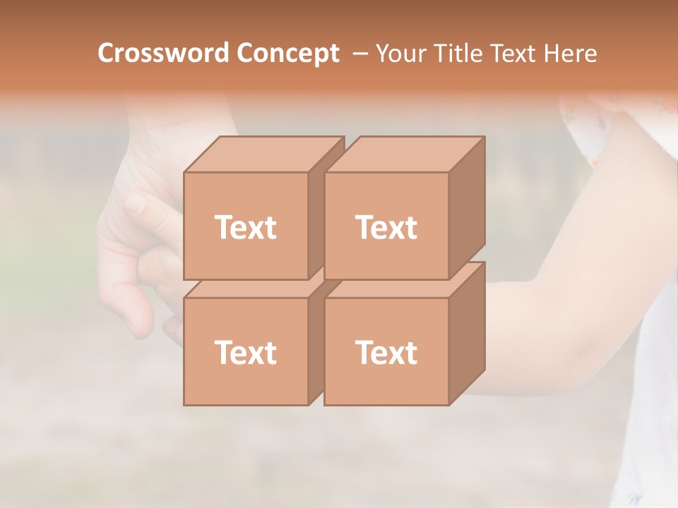 Childhood Hand Together PowerPoint Template