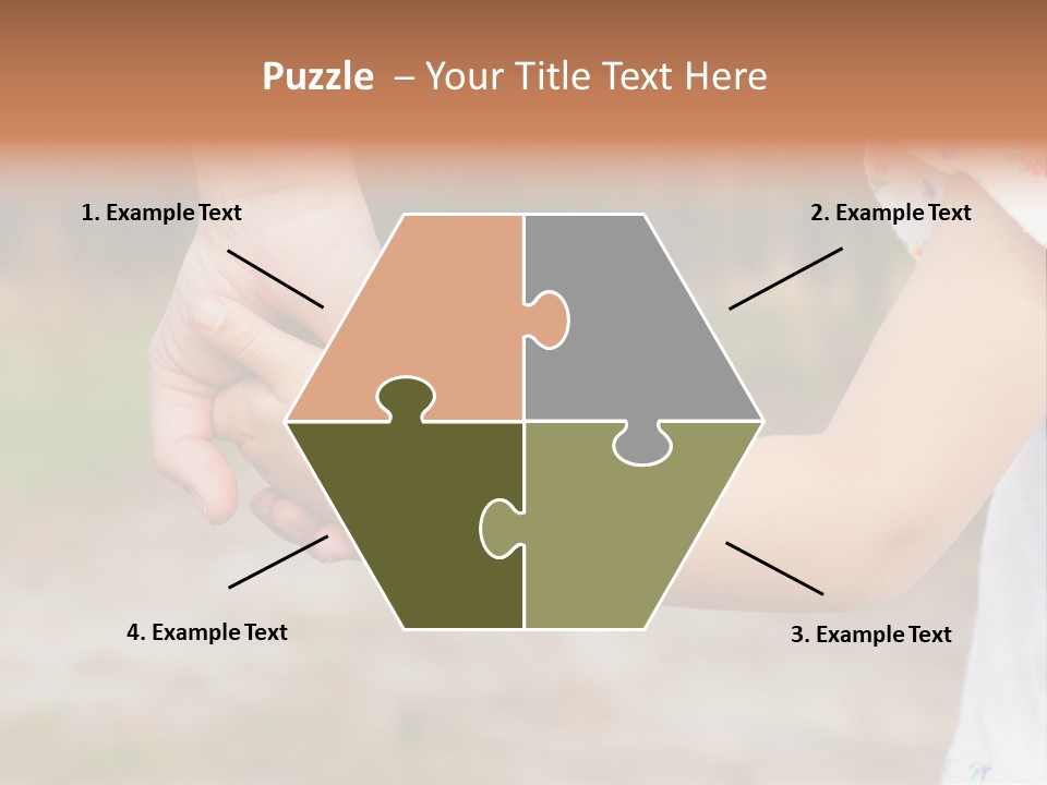 Childhood Hand Together PowerPoint Template