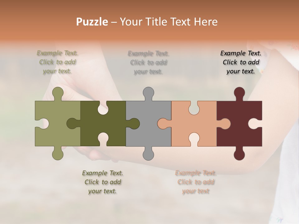 Childhood Hand Together PowerPoint Template