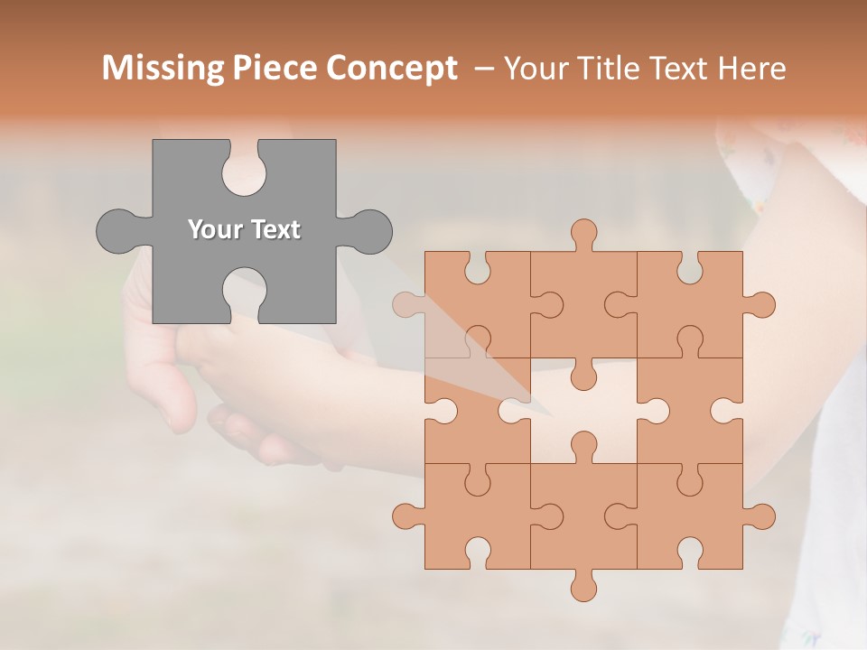 Childhood Hand Together PowerPoint Template