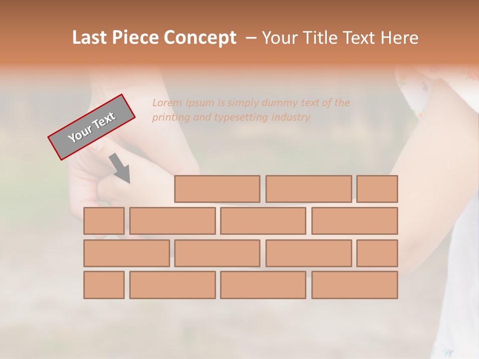 Childhood Hand Together PowerPoint Template