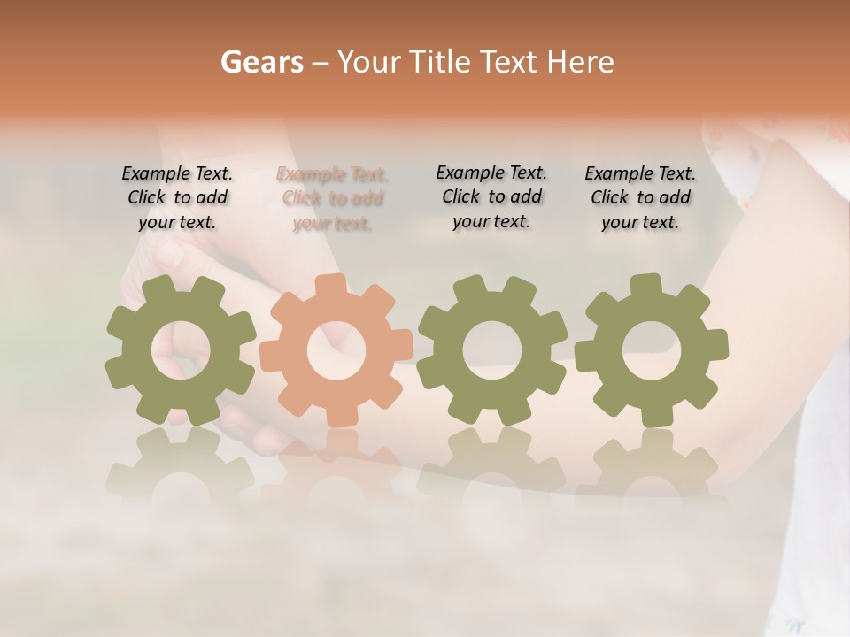 Childhood Hand Together PowerPoint Template