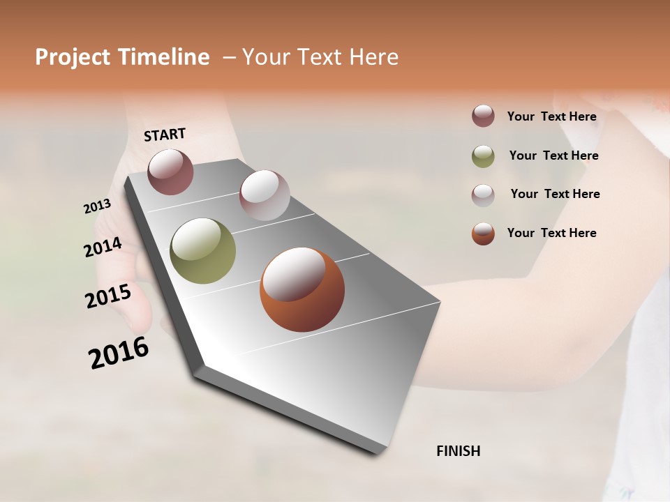 Childhood Hand Together PowerPoint Template