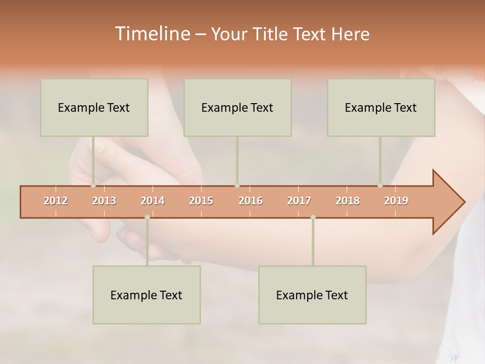 Childhood Hand Together PowerPoint Template