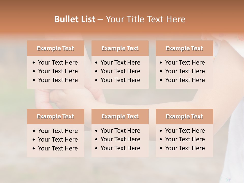 Childhood Hand Together PowerPoint Template