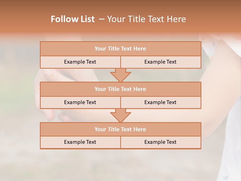 Childhood Hand Together PowerPoint Template