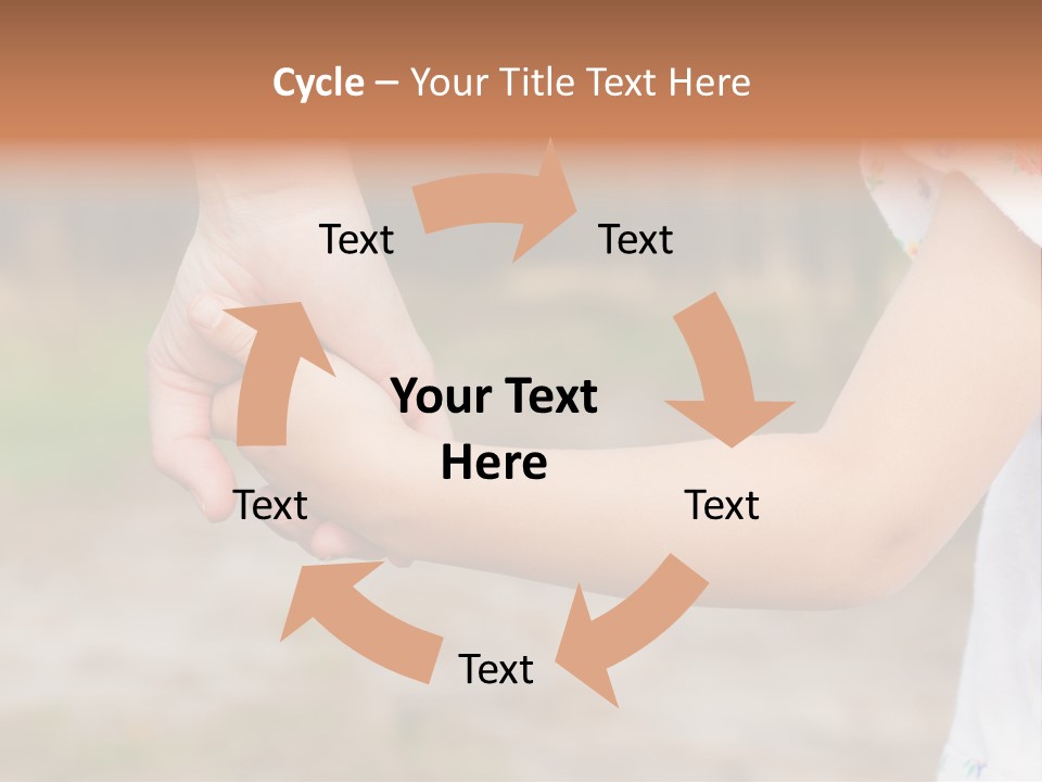 Childhood Hand Together PowerPoint Template