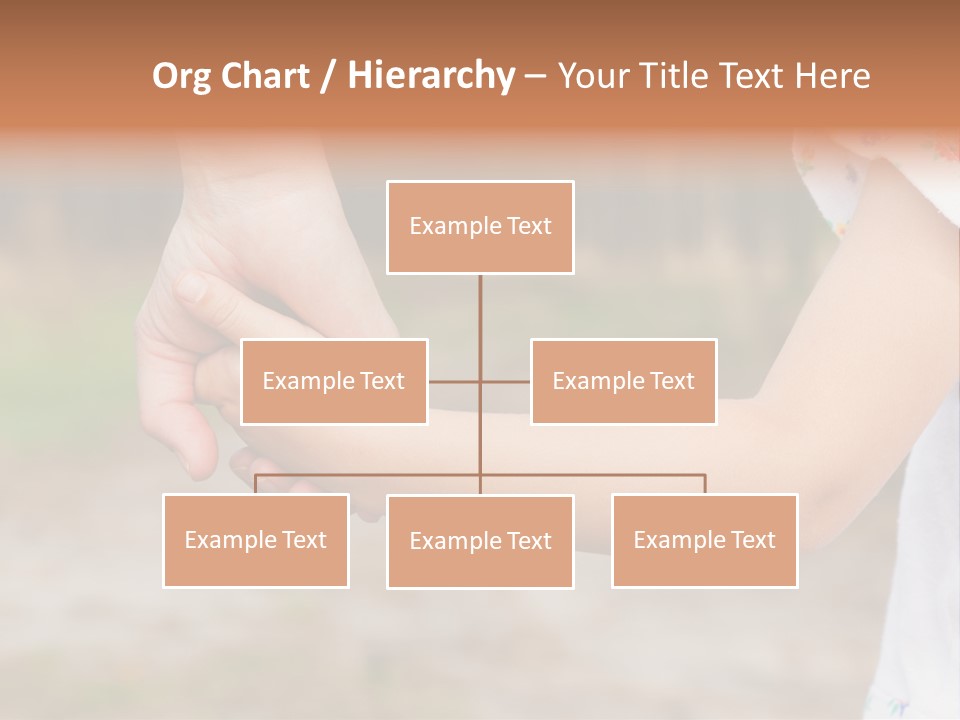 Childhood Hand Together PowerPoint Template