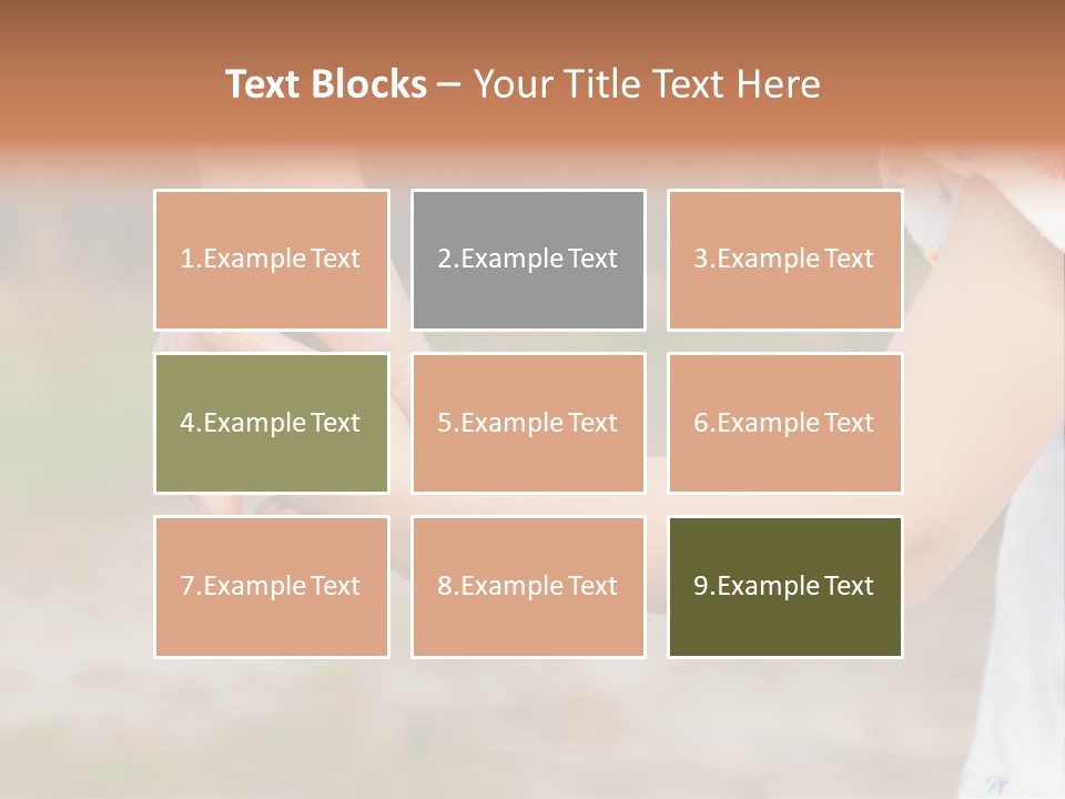 Childhood Hand Together PowerPoint Template