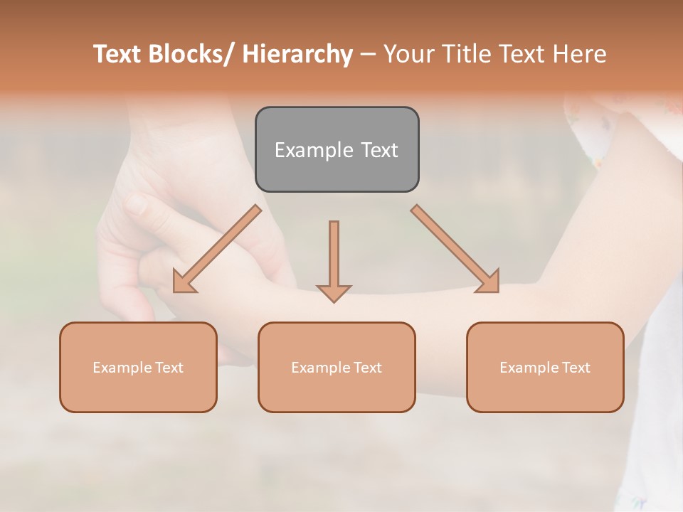 Childhood Hand Together PowerPoint Template