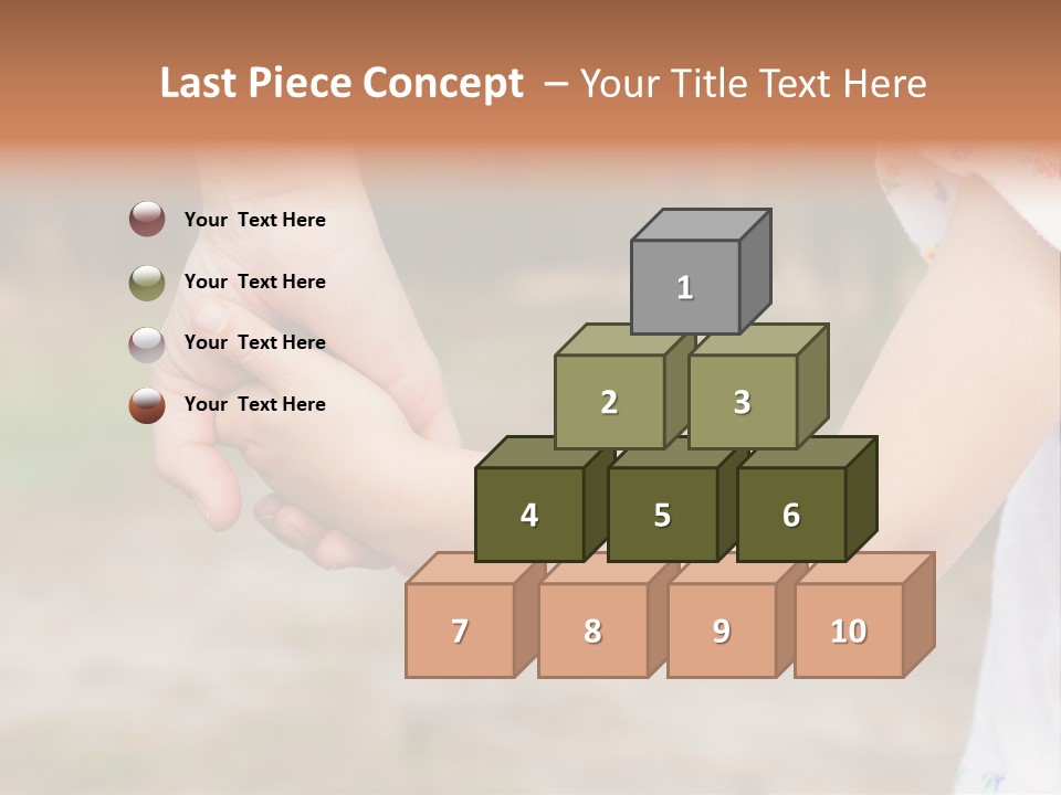 Childhood Hand Together PowerPoint Template