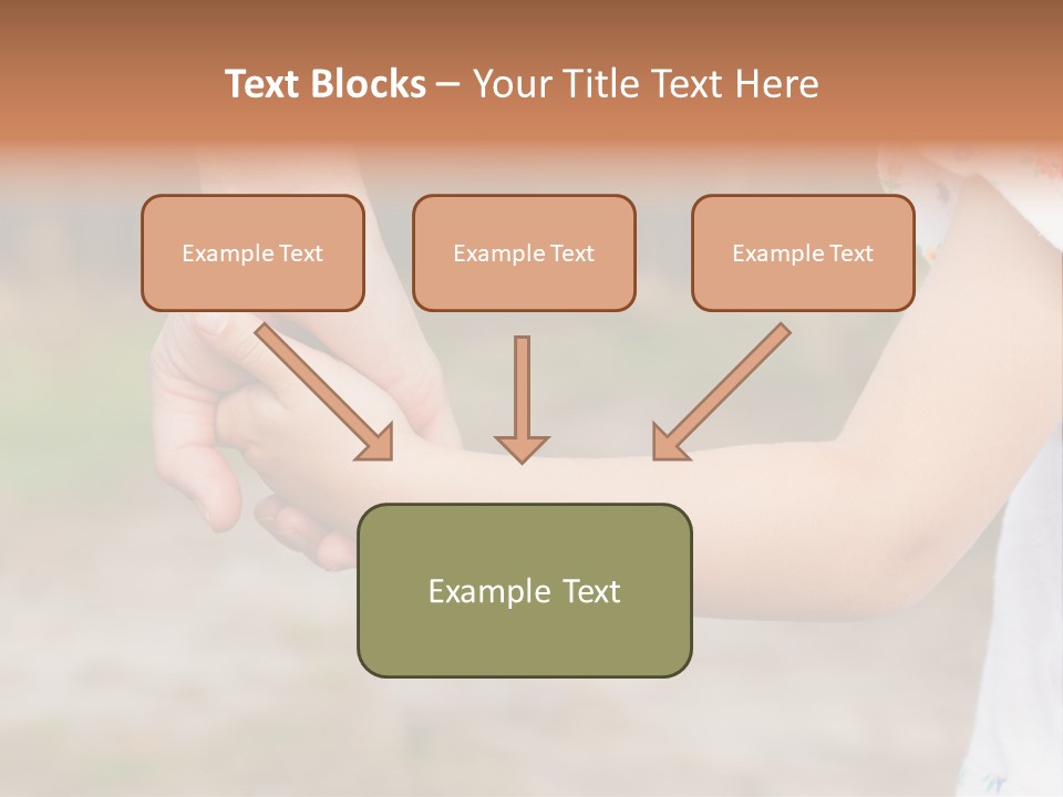 Childhood Hand Together PowerPoint Template